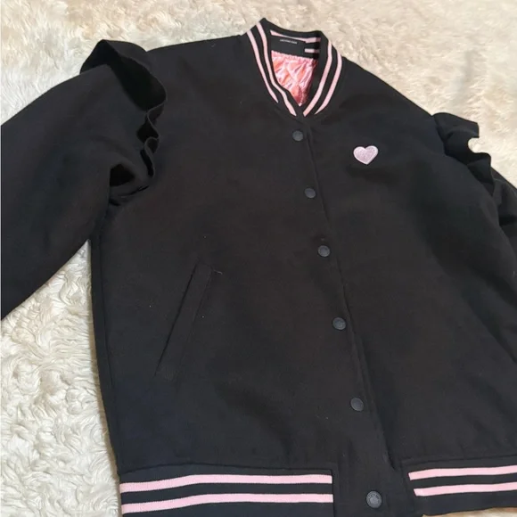 Lazy Oaf You Used To Be Weird Bomber Jacket - Size Small - Picture 3 of 7